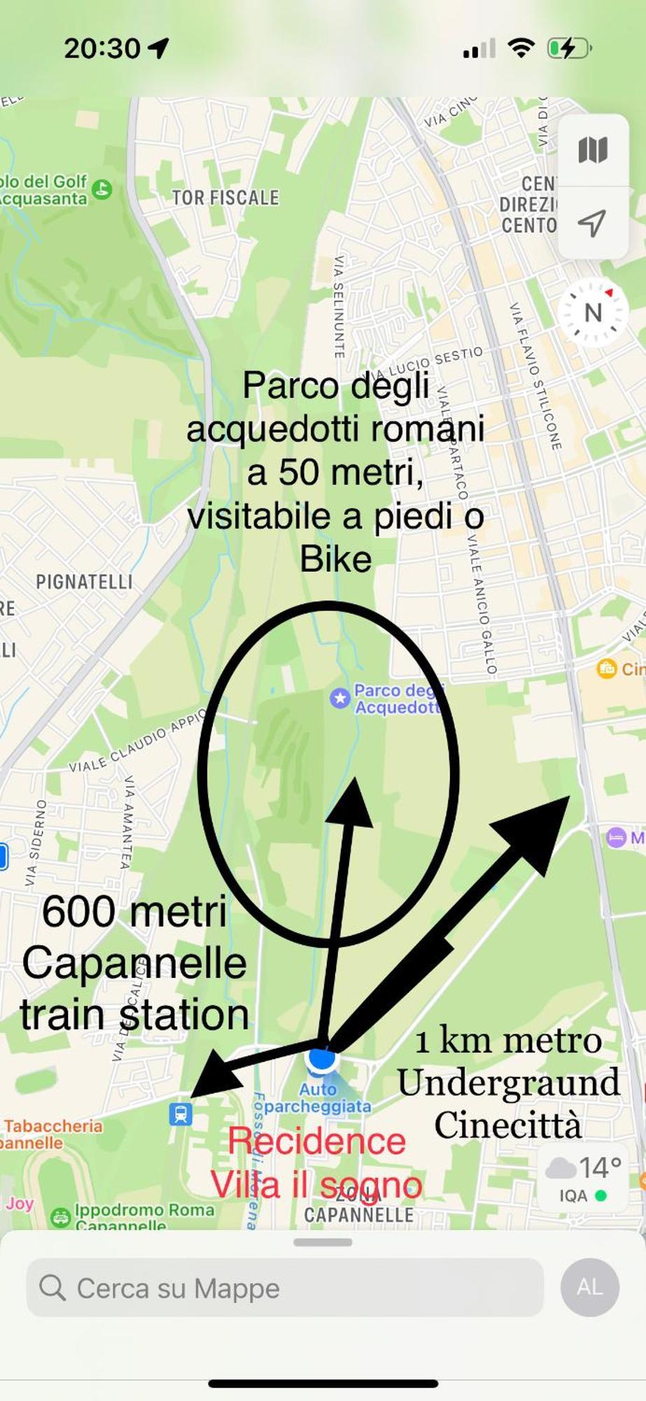 Residence Villa Il Sogno Рим Экстерьер фото